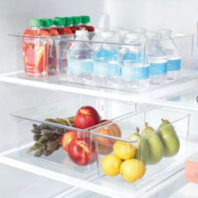 4pc Fridge & Pantry Bin Storage Set Clear - Brightroom™